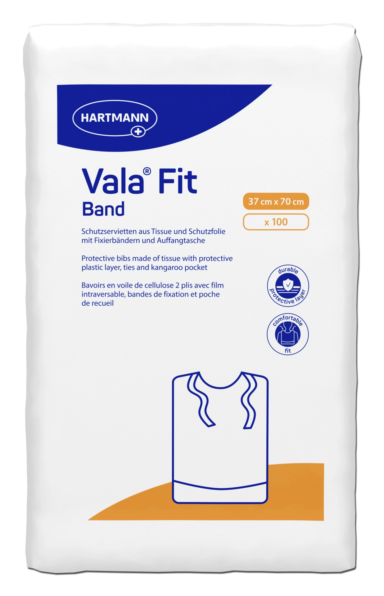 Vala Fit band Einmal-Schutzservietten 37 x 70 cm 100 Stück