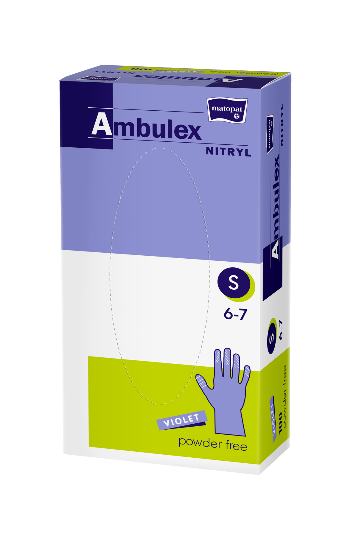 Ambulex Handschuhe Nitryl, Ungepudert Violett
