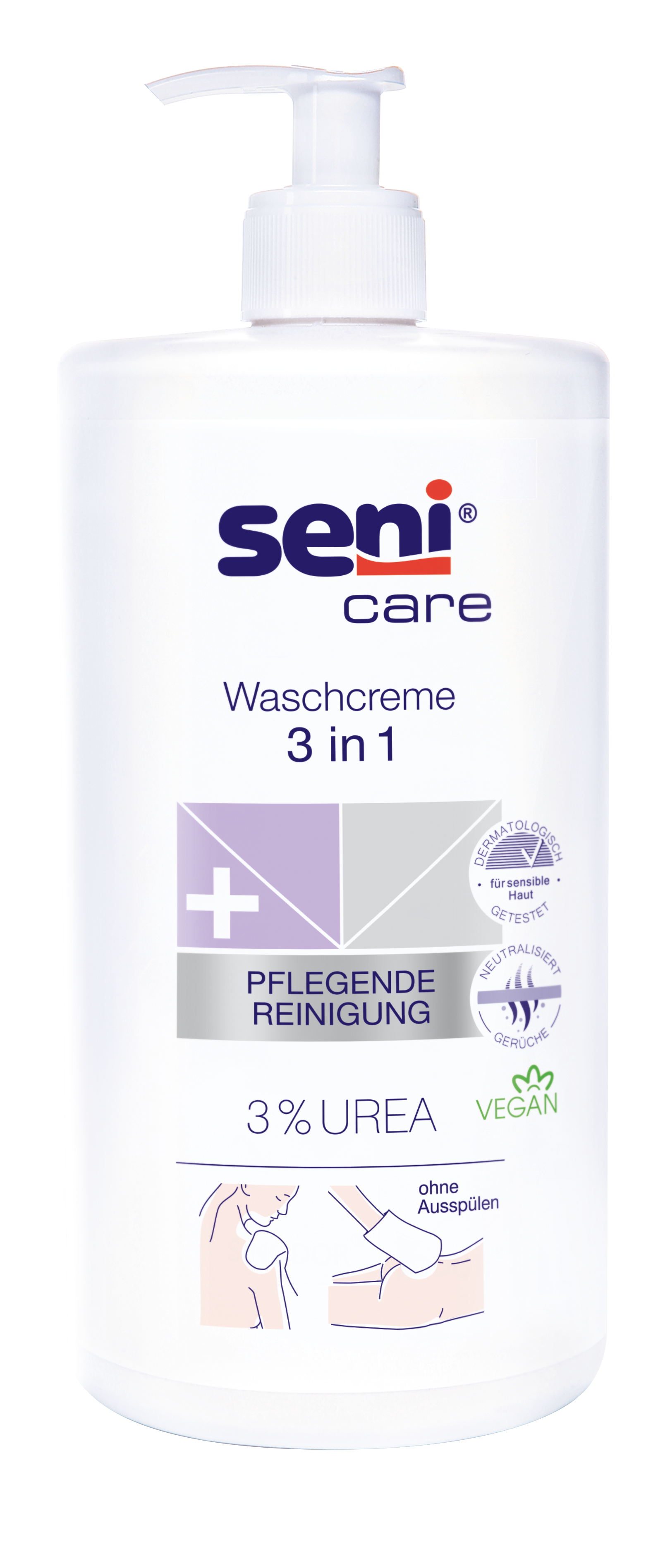 Waschcreme 3 in 1, 3% Urea