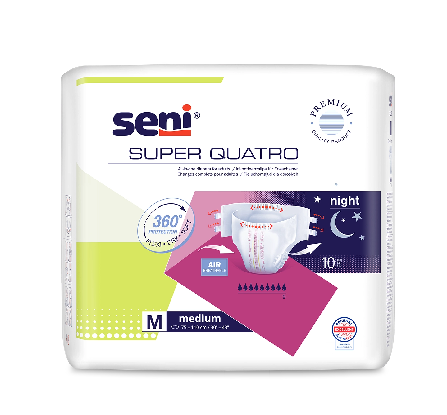 Super Seni Quatro Medium 10 Stück