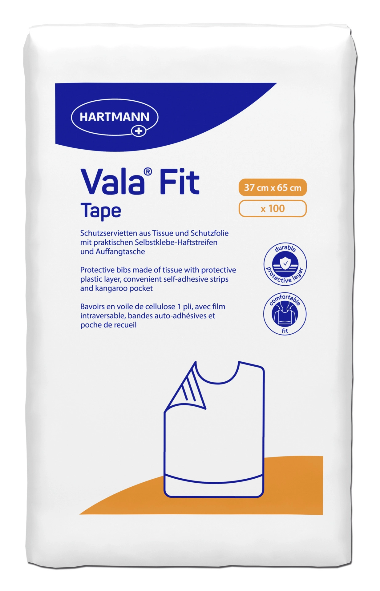 Vala Fit tape Einmal-Schutzservietten 37 x 65 cm 100 Stück