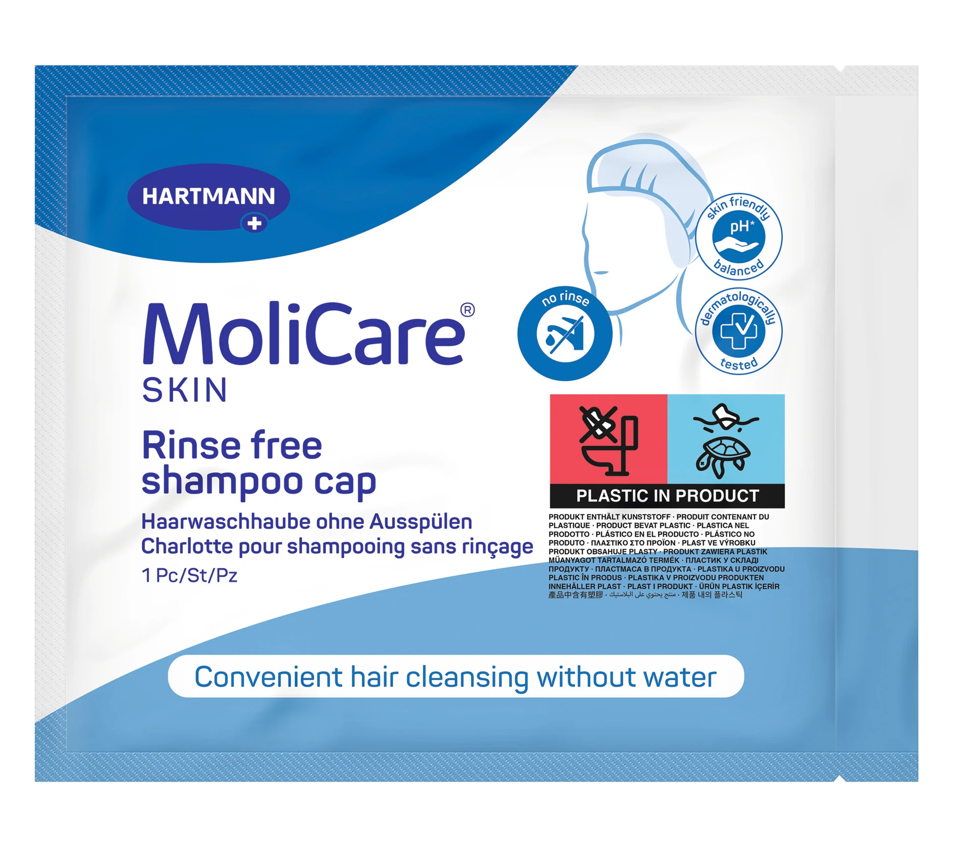 MoliCare Skin Haarwaschhaube ohne Ausspülen 1 Stück