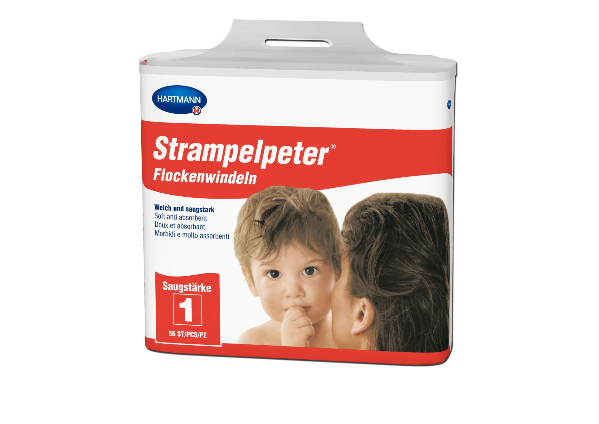 Strampelpeter Flockenwindeln Saugstärke 1 56 Stück