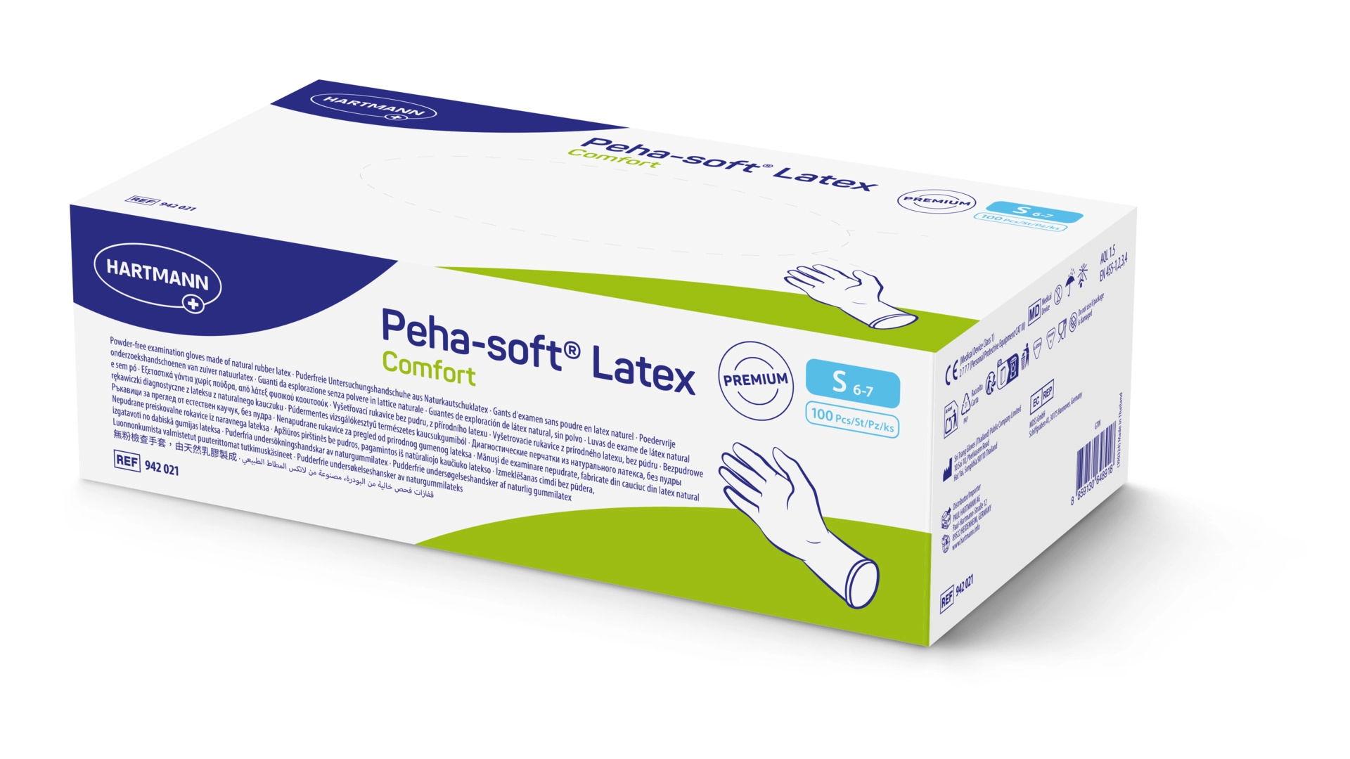 Peha-soft latex comfort Small, unsteril 100 Stück